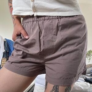 Wilfred Free Taupe Shorts